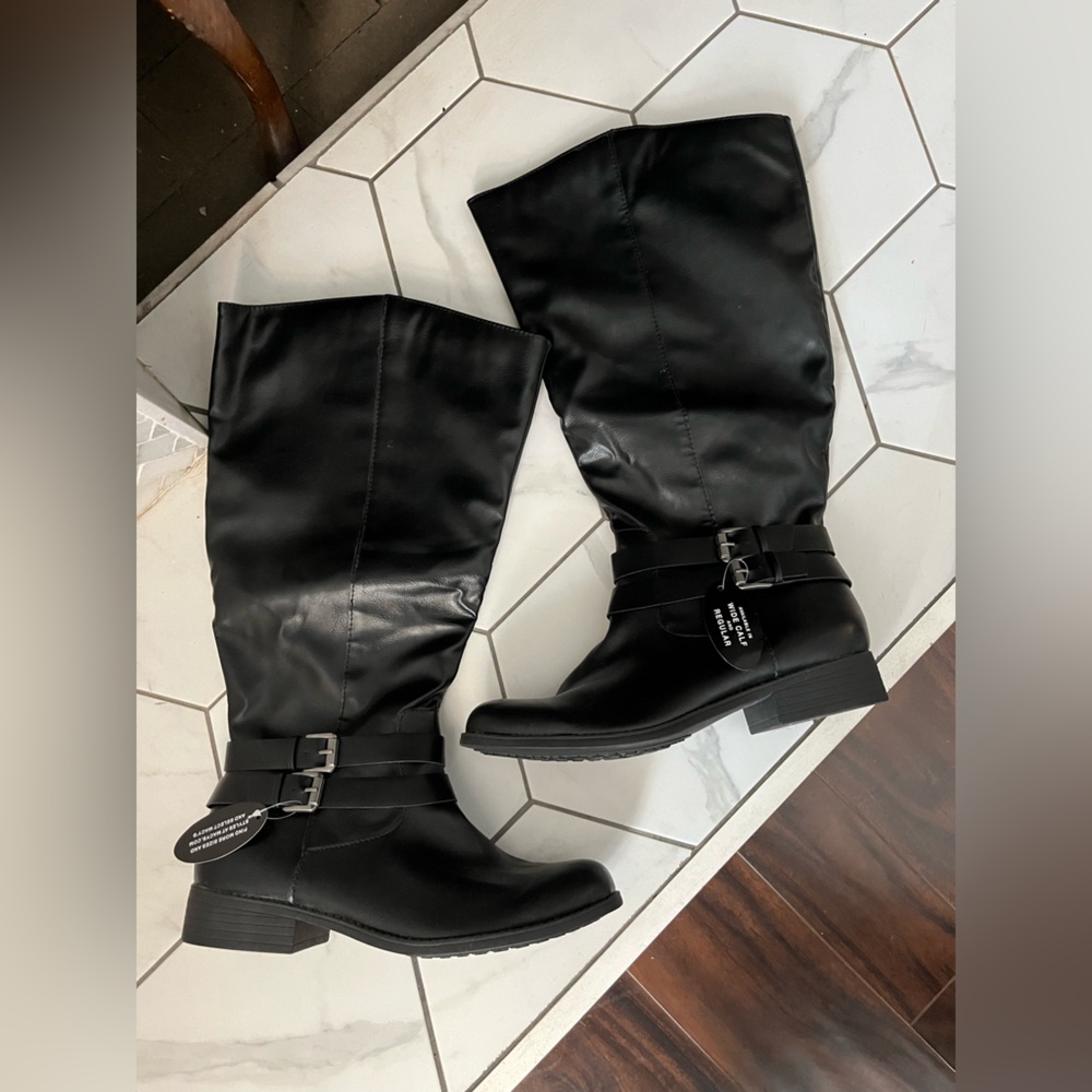 Style & Co. Black Maliaa Brown Boots
